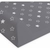 Přebalovací podložka Ceba baby podložka s pevnou deskou Comfort Hvězdy šedá 80 x 50
