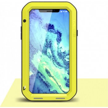 Pouzdro LOVE MEI voděodolné / prachuvzdorné iPhone XS / iPhone X - žluté