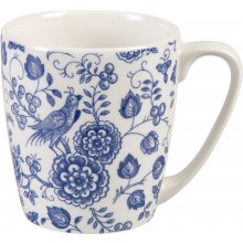 Churchill Nankin Fine China porcelánový hrnek modrý bílý květiny ptáček 300 ml