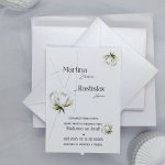 Svatební oznámení Bílá růže 1 – Zboží Dáma