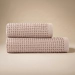 Darré vaflové ručníky a osušky pudrově růžová osuška 70 x 140 cm – Sleviste.cz