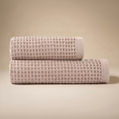 Darré vaflové ručníky a osušky pudrově růžová osuška 70 x 140 cm – Sleviste.cz