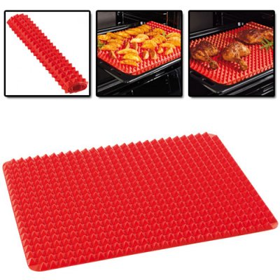 Pyramid Pan HWR-0549 Silikonová podložka na pečení 40x29cm, červená – Zboží Dáma