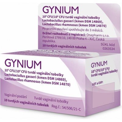 GYNIUM 1X10^8CFU/1X10^8CFU VAG CPS DUR 10 – Zboží Dáma