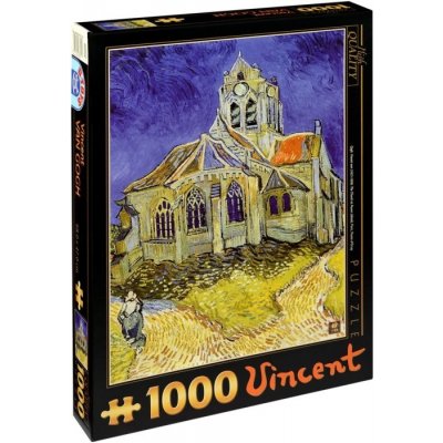 D-Toys V. van Gogh: Kostel v Auvers 1000 dílků – Zboží Mobilmania
