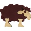 Dřevěná hračka Fauna vkládací puzzle z masivu Malá ovečka Shaun
