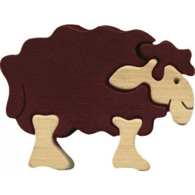Fauna vkládací puzzle z masivu Malá ovečka Shaun – Zboží Mobilmania