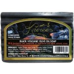 Knossos Řecké olivové mýdlo černé s bentonitovou hlínou 100 g – Sleviste.cz