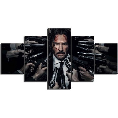 5 dílný obraz na plátně - John Wick II . – Zboží Dáma