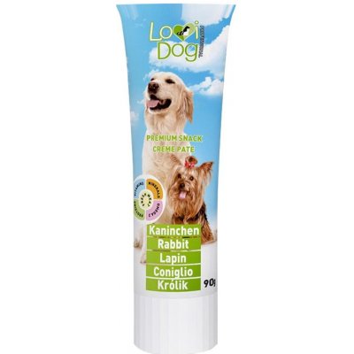 Lovi Dog Snack Creme Pate Rabbit paštika pro psy v tubě s králíkem a vitamíny 90 g – Zbozi.Blesk.cz