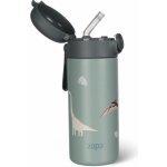 Zopa Dětská termoska na pití s brčkem a držákem 350 ml Dino – Hledejceny.cz
