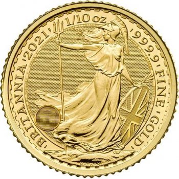 The Royal Mint 10 Pounds Britannia 1/10 oz