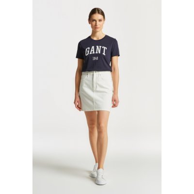 Gant White Denim Skirt bílá