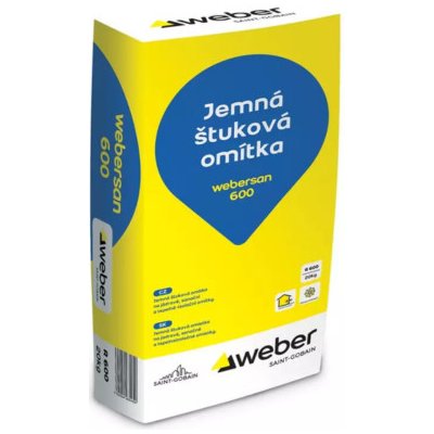 Omítka štuková sanační WeberSan 600 20 kg Weber – Zboží Mobilmania