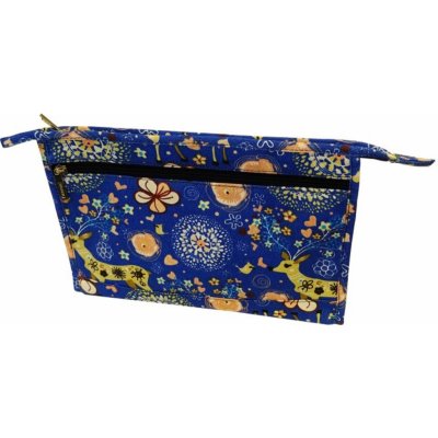 Abella Toaletní kosmetická kabelka 30 x 20,5 x 5,5 cm, vzor modrá NA04 – Zboží Dáma