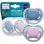 Avent Philips šidítko Ultra air neutral dívka modrá 2ks – Sleviste.cz