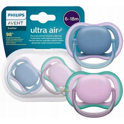 Avent Philips šidítko Ultra air neutral dívka modrá 2ks – Sleviste.cz