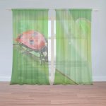 Sablio Záclony Beruška na listě: 2ks 150x250cm – Zboží Mobilmania