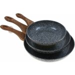 Kinghoff Sada tří pánví Granit Wood 20 24 28 cm – Hledejceny.cz