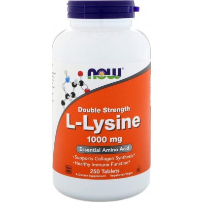 NOW Foods L-lysin 1000 mg 250 tablet – Hledejceny.cz