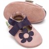Dětské capáčky Liliputi kožené sandálky Lilac fialové