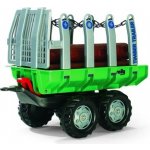 Rollytoys Vlečka s kládami Timber Trailer 2 os zelená – Zboží Mobilmania