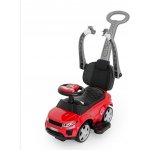 Mamido Mamido Odrážedlo Sport Car s vodící tyčí 3v1 GUMOVÉ kola červené – Zboží Dáma