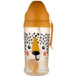 Canpol Babies Nevylévací hrneček se slámkou a závažím BabiesBoo gepard 270 ml – Hledejceny.cz