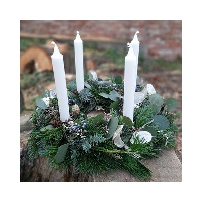 Balkonika Vánoční věnec adventní přírodní s eukalyptem 35 cm – Hledejceny.cz