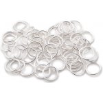 Kroužky 100ks stříbrné (8mm) – Zboží Dáma
