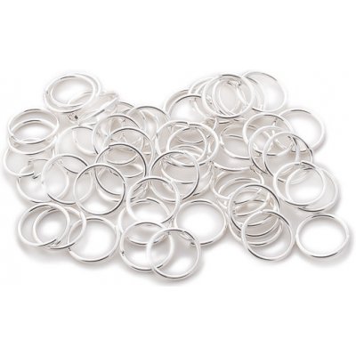 Kroužky 100ks stříbrné (8mm) – Zboží Dáma