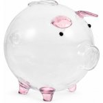 Pokladnička na dárek Velké prasátko na mince Skleněné bankovky Průhledné – Zboží Dáma