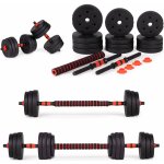 MODERNHOME Nastavitelné činky 2x 10kg činka set 20kg tyč – Zboží Mobilmania