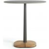 Jídelní stůl Ethimo Enjoy 90x70 cm Coffee Brown/Stone Black