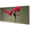 Obraz Obraz na skle Baletka růžová Materiál 100x50 cm