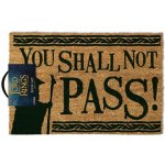 CurePink Lord Of The Rings Pán prstenů: You Shall Not Pass Neprojdeš 60 x 40 cm hnědá [GP85071] – Hledejceny.cz