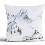 MKLuzkoviny.cz Vánoční bavlna Renforcé Hory 40 x 40 cm – Sleviste.cz