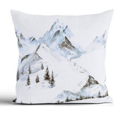 MKLuzkoviny.cz Vánoční bavlna Renforcé Hory 40 x 40 cm – Sleviste.cz