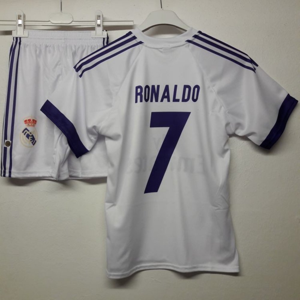 Fotbalový dres tričko kraťasy Real Madrid Ronaldo 7fotbal002 bílý |  Srovnanicen.cz