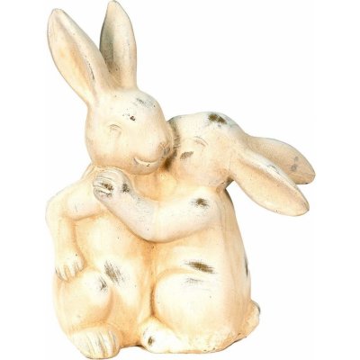 Béžová antik dekorace zamilovaní králíčci 20*10*25 cm – Hledejceny.cz