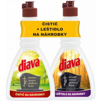 Diava Leštidlo na náhrobky + čistič na náhrobky 2 x 250 ml