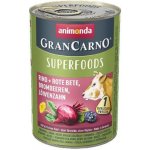 Animonda GranCarno Superfoods Adult hovězí červená řepa ostružiny pampeliška 400 g – Hledejceny.cz