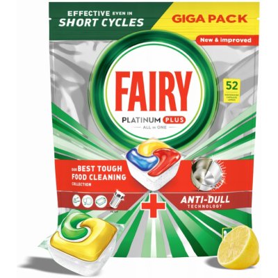 Fairy Platinum Plus tablety do myčky Lemon 52 ks – Zbozi.Blesk.cz