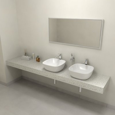 Sapho TAILOR rockstone deska 250x50 cm, provedení límce R TR250R – Zboží Mobilmania