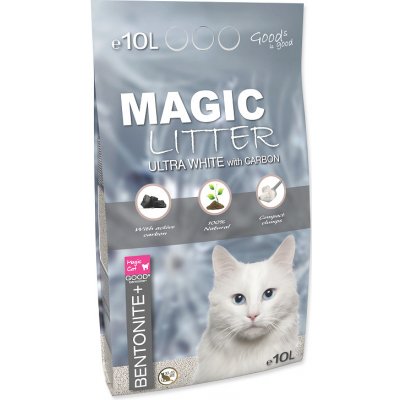 Magic Cat Magic Litter Bentonite Ultra White Carbon Kočkolit 10 l – Zboží Mobilmania