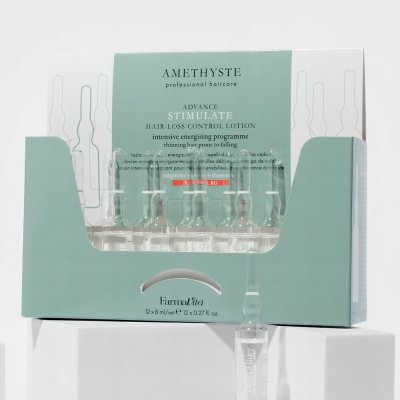 FarmaVita Amethyste ADVANCE STIMULATE Hair Loss Control Lotion - proti vypadávání vlasů 12x8 ml – Zboží Mobilmania