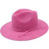 Klobouk Hologramme Paris Dámský letní fedora klobouk Martha růžový