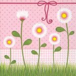 ubrousek 33 x 33 cm sedmikrásky – Hledejceny.cz