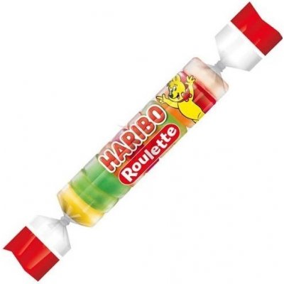 Haribo Roulette želé rulička s ovocnou příchutí 25 g – Hledejceny.cz