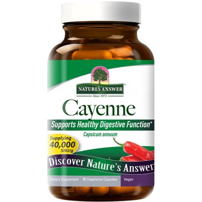 Nature's Answer Cayenne 90 Veg Kapslí – Hledejceny.cz